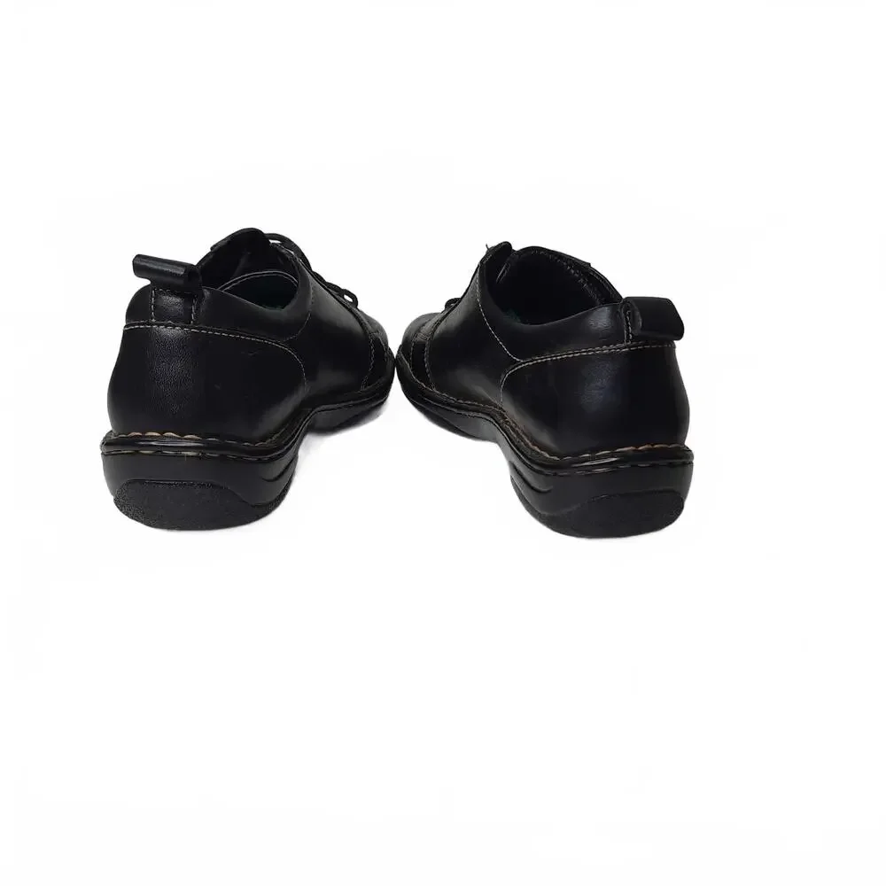 Born Men's‎ Black Leather Lace-Up Oxford Shoes Size 42